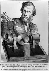 Le professeur John Tyndall (1820-93) à l